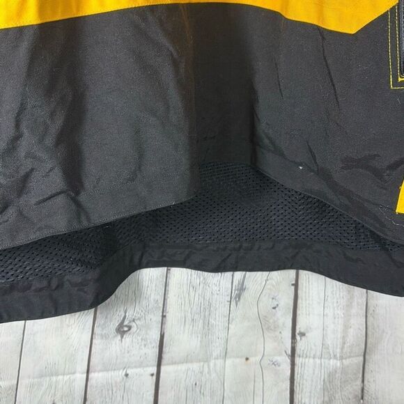 Vintage 90s JanSport Anorak Jacket Yellow Medium Fit Like L Virginia Cavaliers - Picture 4 of 9